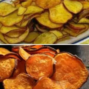 Receita de batata doce chips