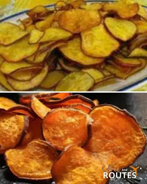 batata doce chips