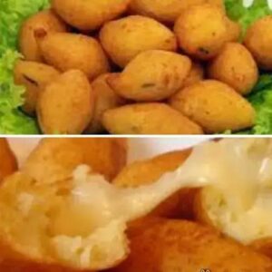 Receita de  bolinho de mandioca com queijo