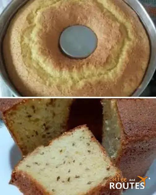 bolo de fubá com erva doce