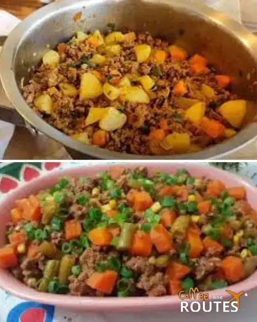 Picadinho de Carne Moida e Legumes