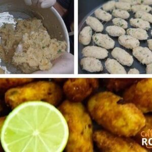 Receita de Bolinho de Bacalhau com Aipim