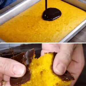 Receita de Bolo de cenoura com cobertura de chocolate