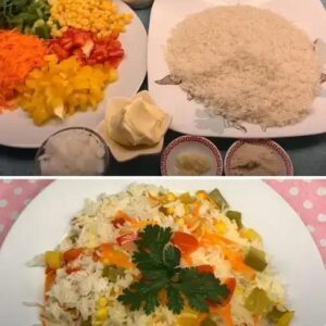 Receita de Arroz Primavera com Pimentões