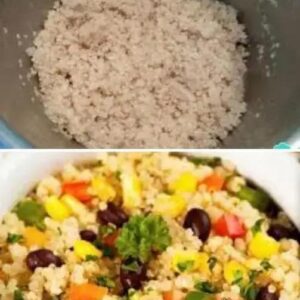 Receita de Quinoa vegana com legumes assados
