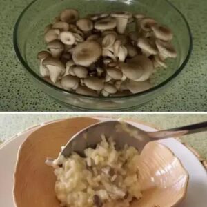 Receita de Risoto vegetariano de cogumelos