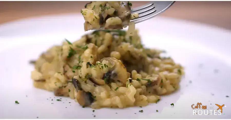 Risoto de cogumelos cremoso